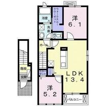 フォルシュＩ 203 ｜ 茨城県常総市大房（賃貸アパート2LDK・2階・58.70㎡） その2