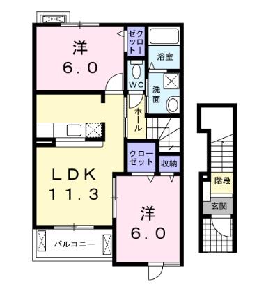 同じ建物の物件間取り写真 - ID:228048420481