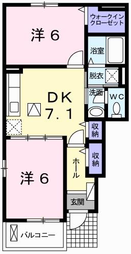 兵庫県姫路市書写(賃貸アパート2DK・1階・46.41㎡)の写真 その2