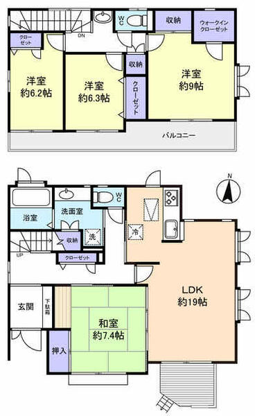 緑が丘１－１７－１９戸建 1｜千葉県八千代市緑が丘１丁目(賃貸一戸建4LDK・--・130.82㎡)の写真 その2