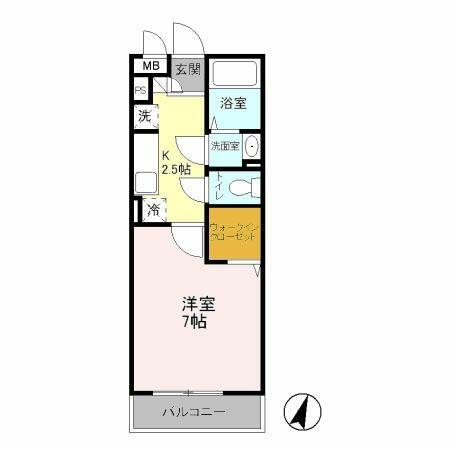 パピヨン八王子みなみ野｜東京都八王子市兵衛２丁目(賃貸アパート1K・1階・26.52㎡)の写真 その2