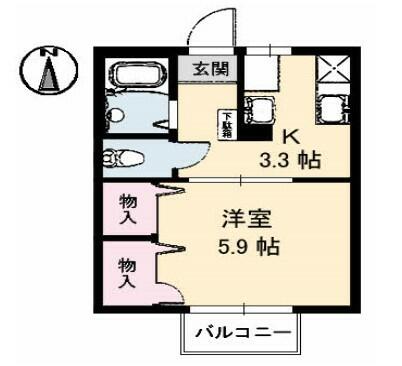 同じ建物の物件間取り写真 - ID:238007261809