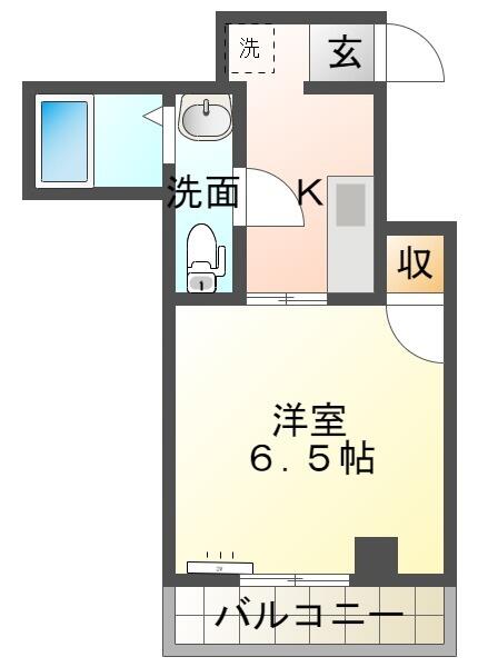 ヴェールハウス糸田 402｜石川県金沢市糸田１丁目(賃貸マンション1K・4階・21.20㎡)の写真 その2