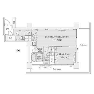 シャトレ信濃町｜東京都新宿区信濃町(賃貸マンション1LDK・3階・45.46㎡)の写真 その2