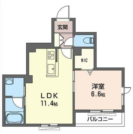 プレステージア 205｜神奈川県大和市中央林間２丁目(賃貸マンション1LDK・2階・41.68㎡)の写真 その2