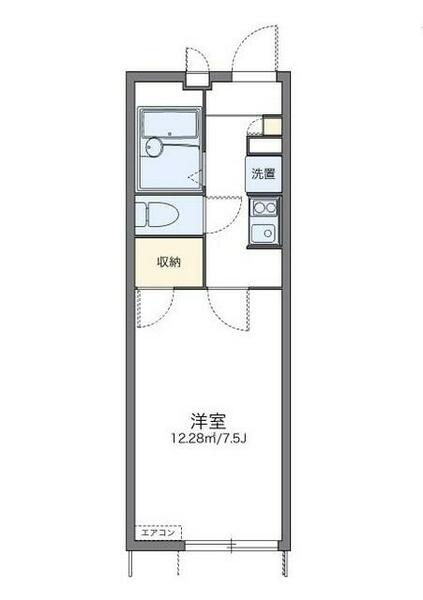 レオパレス唐沢 114｜東京都町田市常盤町(賃貸アパート1K・1階・22.35㎡)の写真 その2