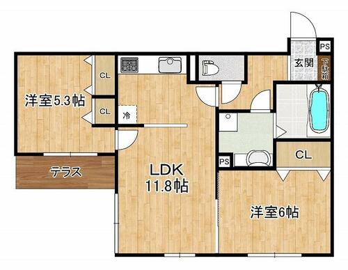 同じ建物の物件間取り写真 - ID:228048594926