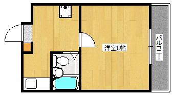 兵庫県神戸市垂水区名谷町(賃貸マンション1K・4階・28.60㎡)の写真 その2