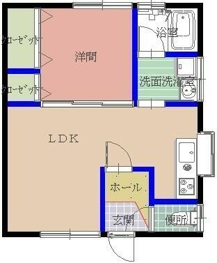 スティルライフ黒髪 101｜長崎県佐世保市黒髪町(賃貸アパート1LDK・1階・33.00㎡)の写真 その2