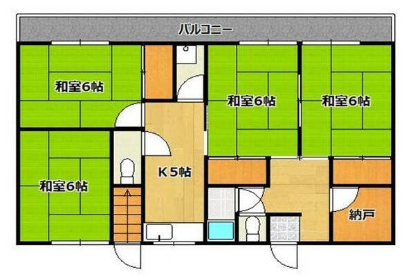 兵庫県神戸市垂水区千代が丘２丁目(賃貸アパート4K・1階・66.00㎡)の写真 その2