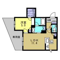 ＰｕｒｅＧａｒｄｅｎｓ夙川 102 ｜ 兵庫県西宮市相生町（賃貸マンション1LDK・1階・40.79㎡） その2