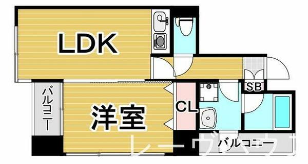 福岡県福岡市博多区美野島２丁目(賃貸マンション1LDK・5階・34.12㎡)の写真 その2