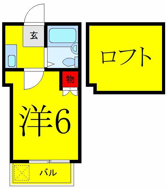 東京都板橋区成増１丁目(賃貸アパート1K・1階・13.66㎡)の写真 その2
