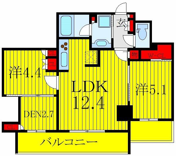 東京都板橋区大山東町(賃貸マンション2LDK・7階・55.53㎡)の写真 その2