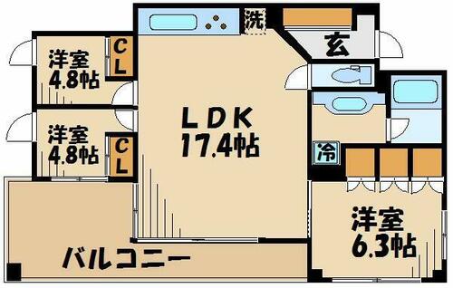 同じ建物の物件間取り写真 - ID:213105539824