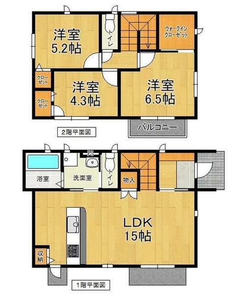 帯山３丁目貸家ＧＲ B｜熊本県熊本市東区帯山３丁目(賃貸一戸建3LDK・--・78.25㎡)の写真 その2