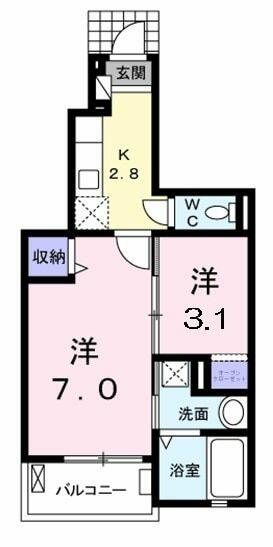 愛知県名古屋市東区山口町(賃貸アパート1SK・1階・31.65㎡)の写真 その2