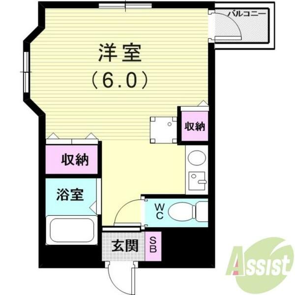 兵庫県神戸市垂水区名谷町(賃貸アパート1R・1階・21.09㎡)の写真 その2