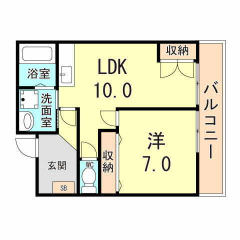 ミレニアム２１ 102｜兵庫県神戸市垂水区清水が丘１丁目(賃貸マンション1LDK・1階・40.24㎡)の写真 その2