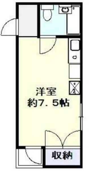 戸田ルーベンス｜神奈川県川崎市中原区下新城１丁目(賃貸マンション1R・4階・17.94㎡)の写真 その2