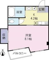 パイン・リバー 203 ｜ 宮城県仙台市青葉区川平１丁目（賃貸アパート1K・2階・26.58㎡） その2