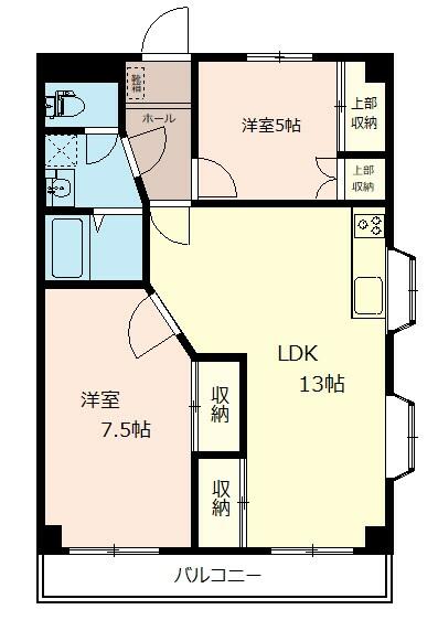 クィーンハイツ南台 306｜神奈川県相模原市南区南台１丁目(賃貸マンション2LDK・3階・53.50㎡)の写真 その2