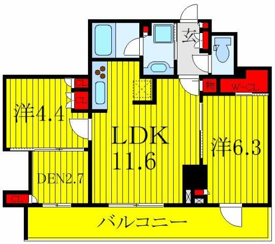 東京都板橋区大山東町(賃貸マンション2LDK・18階・57.71㎡)の写真 その2