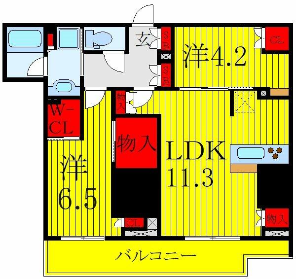 東京都板橋区大山東町(賃貸マンション2LDK・16階・57.98㎡)の写真 その2