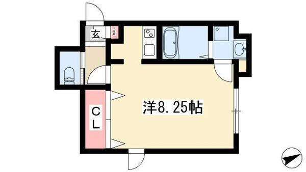 Ｂｒａｎｃｈｅ千種 0504｜愛知県名古屋市千種区内山１丁目(賃貸マンション1R・5階・27.75㎡)の写真 その2