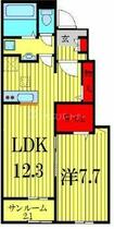 プルミエール 103 ｜ 千葉県松戸市八ケ崎５丁目（賃貸アパート1LDK・1階・50.14㎡） その2