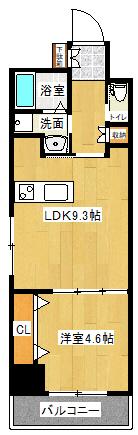 ＭＩＳＴＲＡＬ姫路駅前２ 503｜兵庫県姫路市南畝町２丁目(賃貸マンション1LDK・5階・38.99㎡)の写真 その2