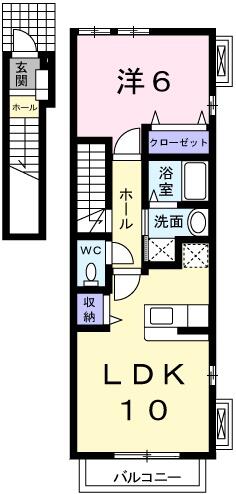 マーカスＡ 201｜兵庫県姫路市広畑区長町２丁目(賃貸アパート1LDK・2階・42.37㎡)の写真 その2