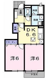 兵庫県神戸市垂水区名谷町(賃貸アパート2DK・1階・44.67㎡)の写真 その2