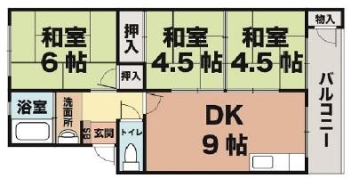 兵庫県神戸市垂水区福田２丁目(賃貸マンション3DK・3階・55.00㎡)の写真 その2
