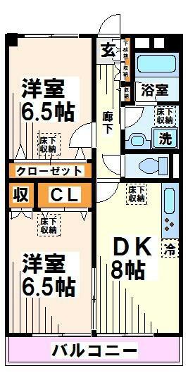 ＶＥＲＤＯＮＥ（ヴェルドーネ）｜東京都府中市南町２丁目(賃貸マンション2LDK・2階・52.25㎡)の写真 その2