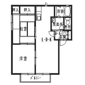 兵庫県加古川市西神吉町岸(賃貸アパート2LDK・2階・50.78㎡)の写真 その2