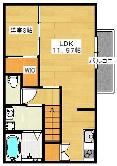 兵庫県三木市大村(賃貸アパート1LDK・2階・46.91㎡)の写真 その2