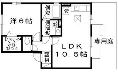 兵庫県明石市和坂２丁目(賃貸アパート1LDK・1階・40.32㎡)の写真 その2