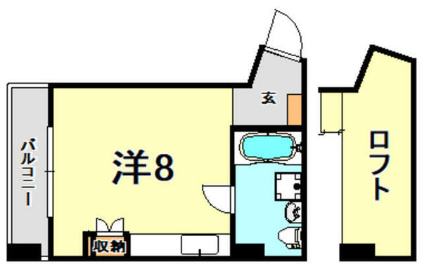 エルーテ 603｜兵庫県神戸市灘区城内通５丁目(賃貸マンション1R・6階・38.40㎡)の写真 その2