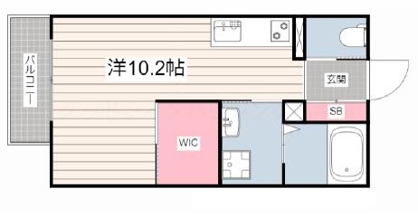 コリーヌ 207｜兵庫県三木市緑が丘町本町１丁目(賃貸マンション1R・2階・28.00㎡)の写真 その2