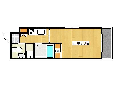 兵庫県神戸市灘区岩屋北町７丁目(賃貸マンション1K・5階・26.04㎡)の写真 その2