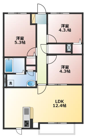 同じ建物の物件間取り写真 - ID:223031728868