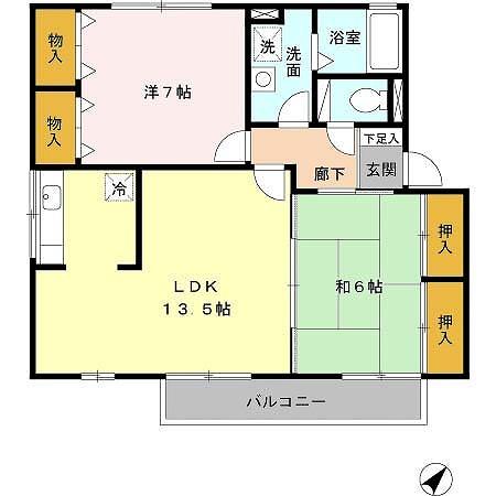 兵庫県神戸市垂水区西舞子７丁目(賃貸アパート2LDK・2階・61.93㎡)の写真 その2