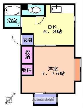 同じ建物の物件間取り写真 - ID:203001085353