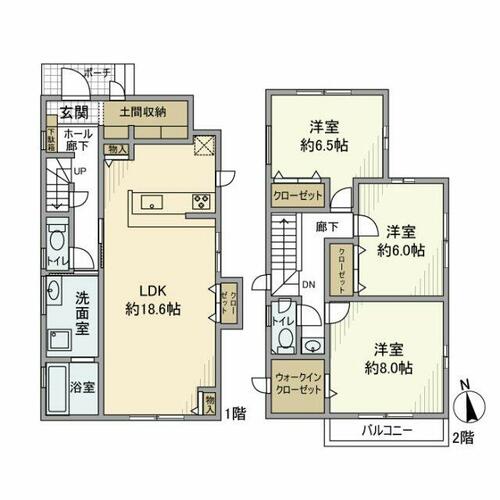 同じ建物の物件間取り写真 - ID:211037746956