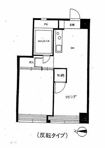 チサンマンション札幌第６ 405｜北海道札幌市豊平区平岸二条１３丁目(賃貸マンション1LDK・4階・42.57㎡)の写真 その2