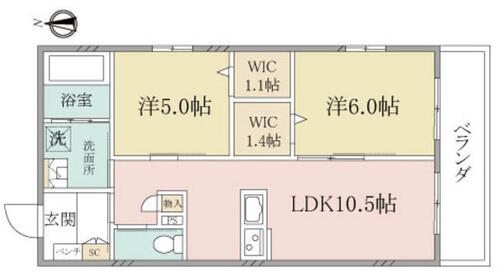 同じ建物の物件間取り写真 - ID:214052901202