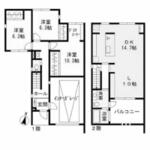 新宿区西落合３丁目 2階建 築16年のイメージ