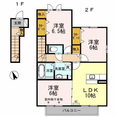 同じ建物の物件間取り写真 - ID:221010683450