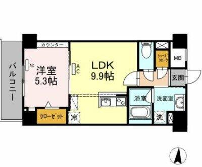 ＲＥＳＩＤＥＮＣＥ丸の内七間町｜愛知県名古屋市中区丸の内３丁目(賃貸マンション1LDK・3階・39.20㎡)の写真 その2